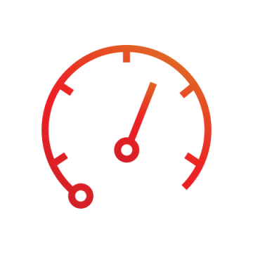 Red performance icon